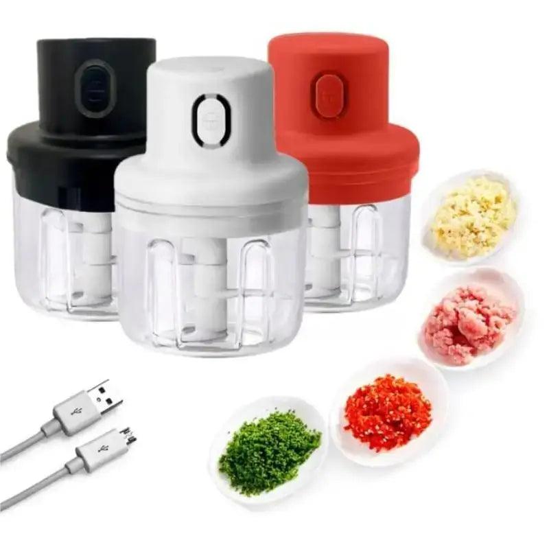 Mini Processador Alimentos Elétrico USB 250ml Recarregável  110V/220V