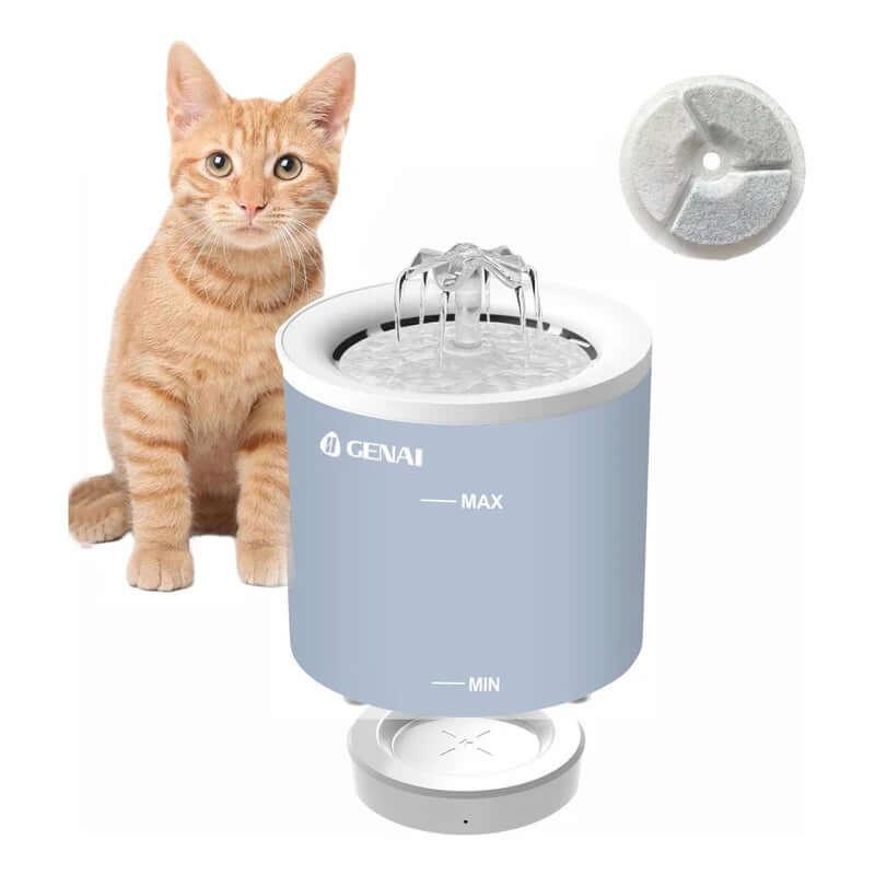 Fonte de água sem fio para cães e gatos 1,6l, sensor automático, dispensador de água para animais de estimação, acessórios ultra-silenciosos