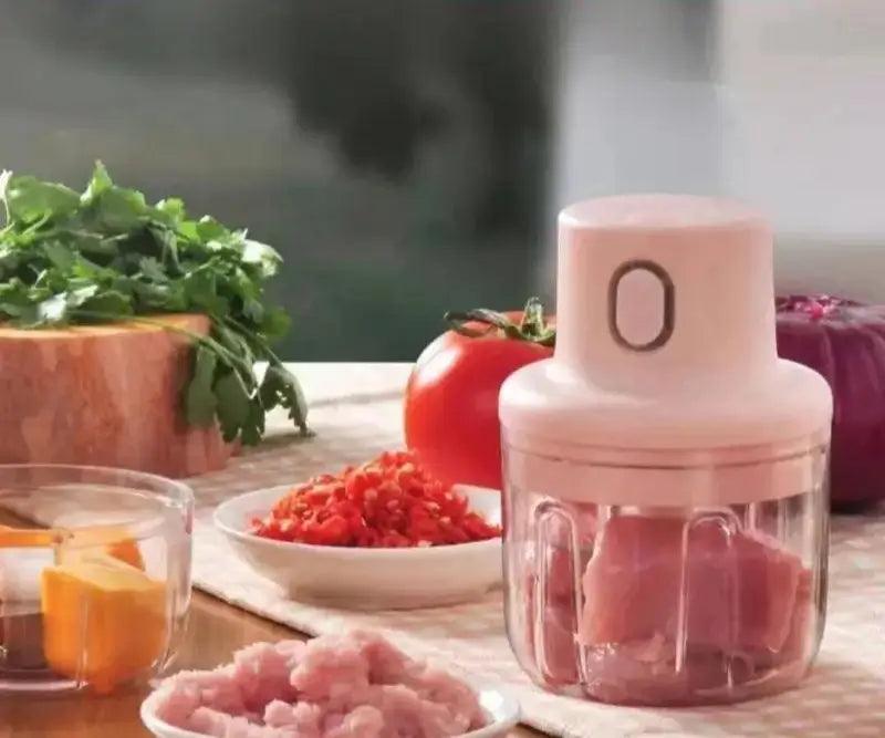 Mini Processador Alimentos Elétrico USB 250ml Recarregável  110V/220V