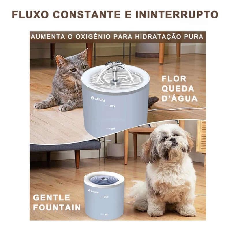 Fonte de água sem fio para cães e gatos 1,6l, sensor automático, dispensador de água para animais de estimação, acessórios ultra-silenciosos