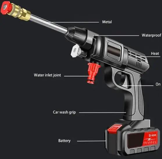 Lavadora Portátil De Alta Pressão Recarregável Para Carros E Jardins