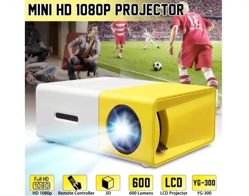 Mini Projetor Led Portátil 1080p Hdmi YG300 de 600 lúmens