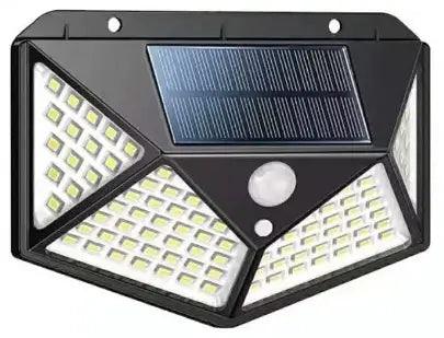 Luminária Solar Parede 100 Led Sensor Presença Com 3 Funções