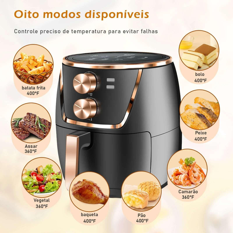 Fritadeira elétrica Air Fryer Profissional 6,5 litros