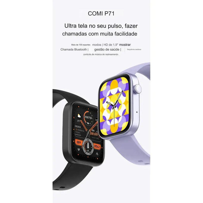 SmartWatch Colmi P71  Amoled Infinita à prova d'água IP68