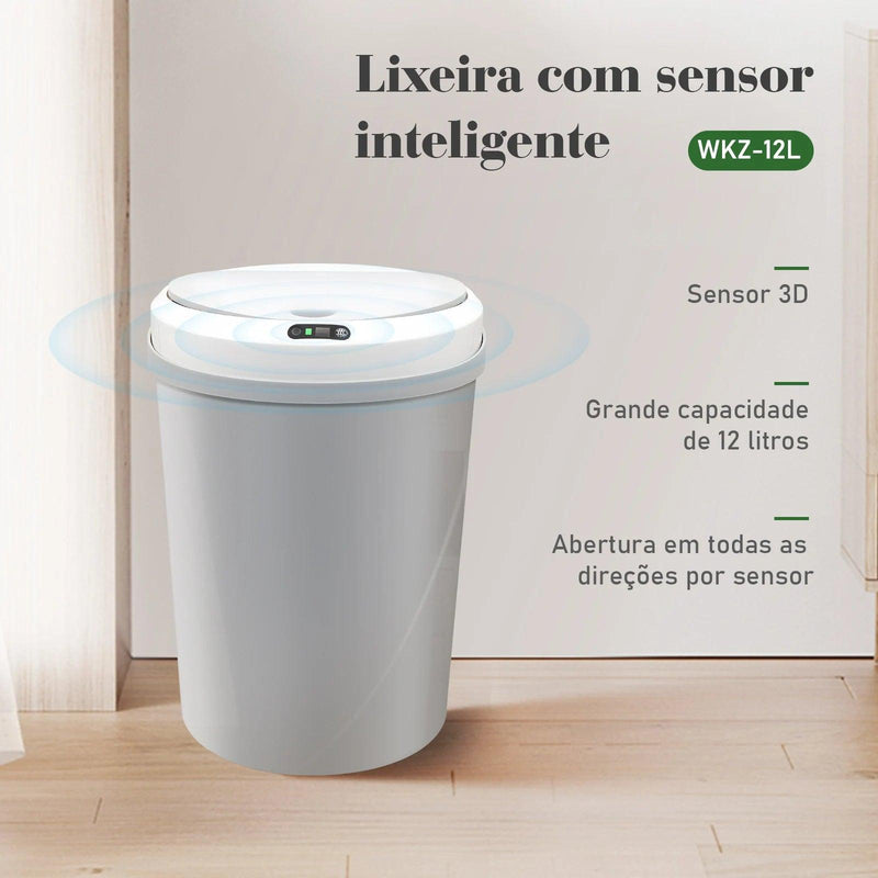 Smart Trash Bin, Automatic Trash Bin Smart Trash With Sensor, Smart Trash with Infrared Sensor, 12Liters