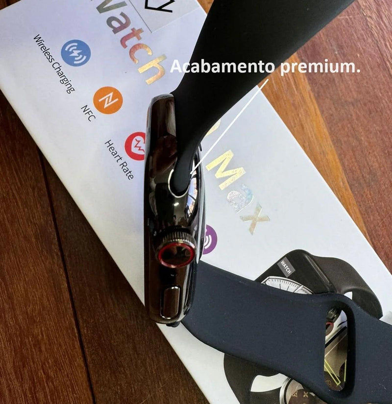 SmartWatch Series 9 Max Pro Premium Finish 2024 AMOLED NFC Abertura de abordagem por indução