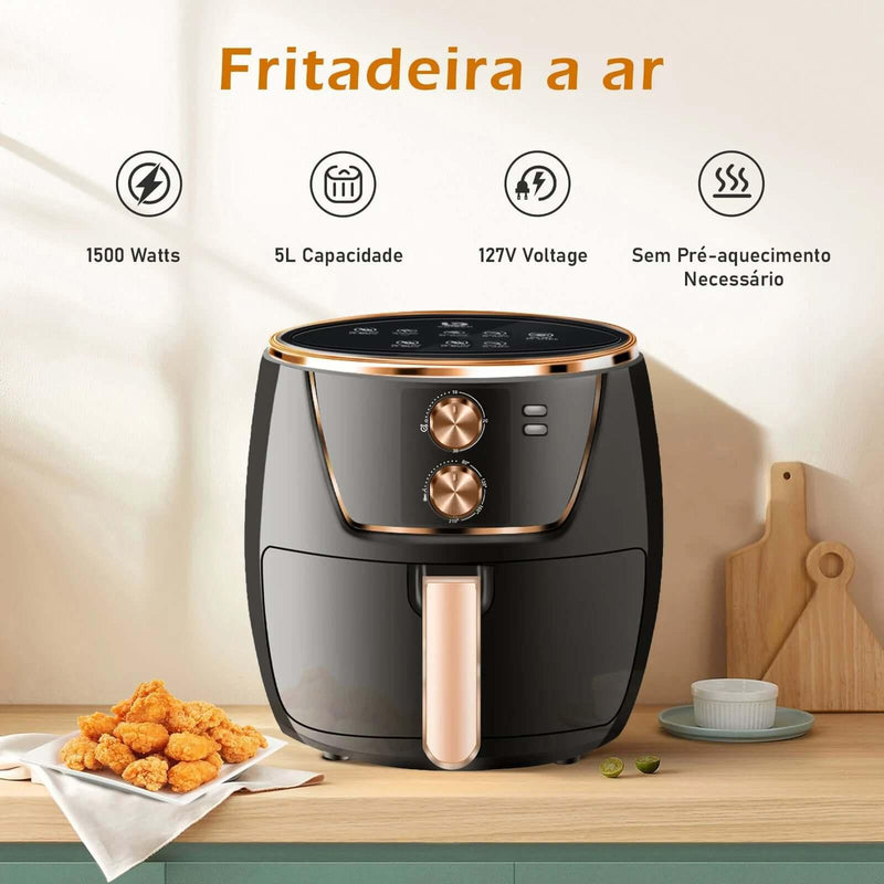 Fritadeira elétrica Air Fryer Profissional 6,5 litros