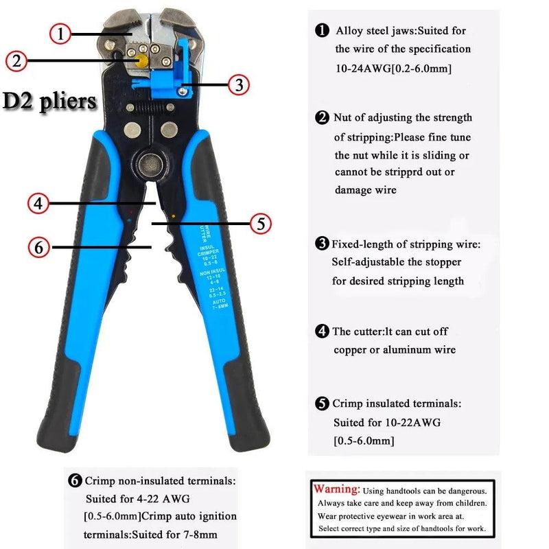 5 In 1 Automatic Striper And Crimper Pealer