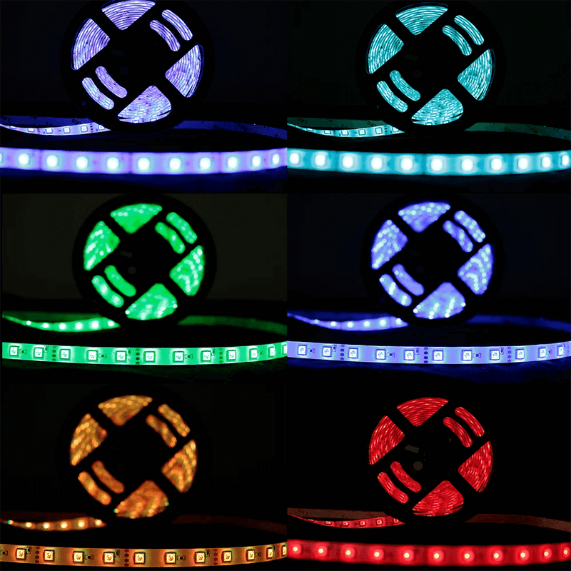 Fita LED 5050 Rgb Color 5 Metros Prova D'água Com Controle